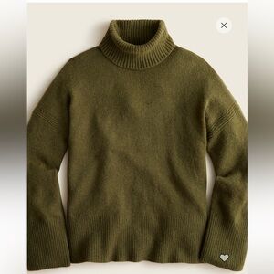 J. Crew Forest Green Turtleneck Sweater